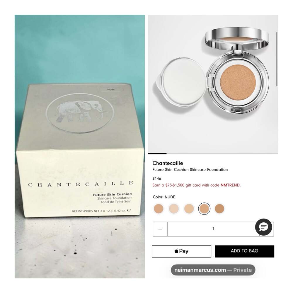 Chantecaille Future Skin Cushion Skincare Foundation Nude WITH REFILL